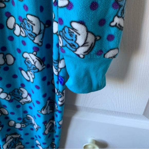 Smurf onesie pyjama size medium - Picture 6 of 8